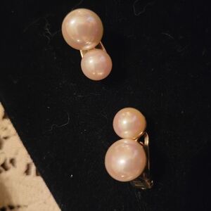 Elegant Faux Pearl Clip Earrings